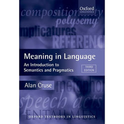 ISBN Meaning in Language ( An Introduction to Semantics and Pragmatics ) book 512 pages