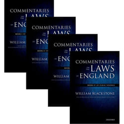 ISBN The Oxford Edition of Blackstone's ( Commentaries on the Laws of England: I II III and IV ) book