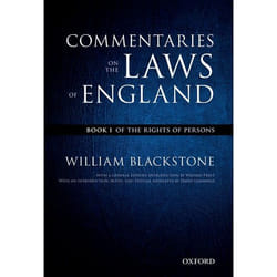 ISBN The Oxford Edition of Blackstone's ( Commentaries on the Laws of England: Book I: Of the Rights of Persons ) 464 pages English