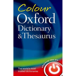 ISBN Colour Oxford Dictionary & Thesaurus book 800 pages