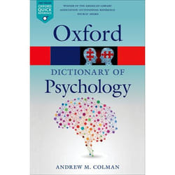 ISBN A Dictionary of Psychology 896 pages English