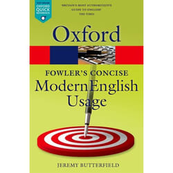 ISBN Fowler's Concise Dictionary of Modern English Usage 656 pages