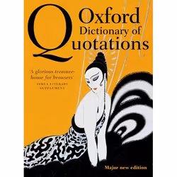 ISBN Oxford Dictionary of Quotations, Elizabeth Knowles, 1168 pages, English, Oxford University Press, 18/09/2014, Any gender