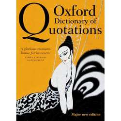 ISBN Oxford Dictionary of Quotations 1168 pages English