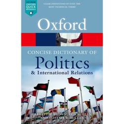 ISBN The Concise Oxford Dictionary of Politics and International Relations 624 pages English