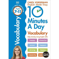 ISBN 10 Minutes a Day Vocabulary Ages 7-11 Key Stage 2 book Educational English Paperback 80 pages