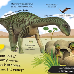 ISBN Roar! Roar! Baby Dinosaur book Educational English Hardcover 12 pages