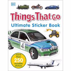 ISBN Things That Go Ultimate Sticker Book, Educational, English, Paperback, 32 pages