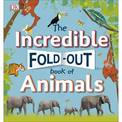 ISBN The Incredible Fold-Out Book of Animals, Children & teenagers, English, Hardcover, 14 pages