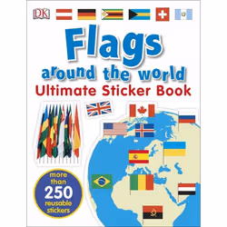 ISBN Flags Around the World Ultimate Sticker Book, Children & teenagers, English, Paperback, 32 pages