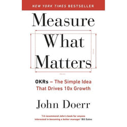 ISBN Measure What Matters book English Paperback 320 pages