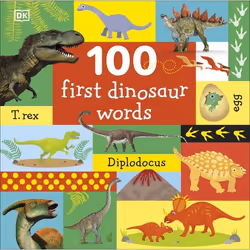 ISBN 100 First Dinosaur Words, Educational, English, Hardcover, 16 pages