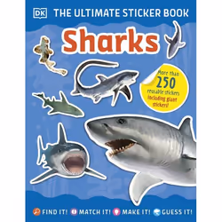 ISBN Ultimate Sticker Book Sharks, Children & teenagers, English, Paperback, 32 pages