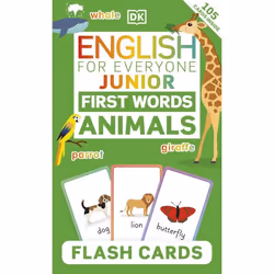 ISBN English for Everyone Junior First Words Animals Flash Cards, Children & teenagers, English, Paperback, 105 pages