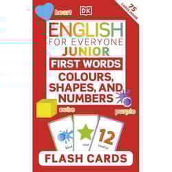ISBN English for Everyone Junior First Words Colours, Shapes, and Numbers Flash Cards book Children & teenagers Paperback 75 pages