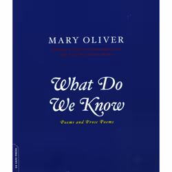 ISBN What Do We Know, Poetry, English, Paperback, 88 pages