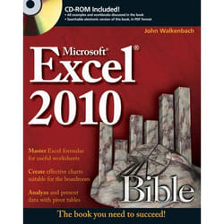 Wiley Excel 2010 Bible software manual 1056 pages