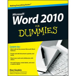Wiley Word 2010 For Dummies software manual 408 pages
