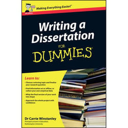 ISBN Writing a Dissertation For Dummies, UK Edition