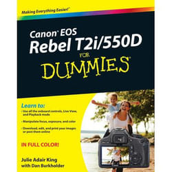 For Dummies Canon EOS Rebel T2i/550D book 384 pages