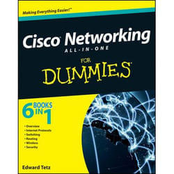 Wiley Cisco Networking All-in-One For Dummies book 720 pages