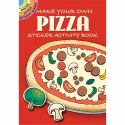 Dover Publications Make Your Own Pizza Sticker Activity Book, 80 pc(s), 4 yr(s), Red