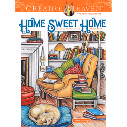 Dover Publications Creative Haven Home Sweet Home Coloring Book, 64 pages, Coloring book/album