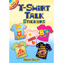 Dover Publications T-Shirt Talk Stickers, 24 pc(s), 6 yr(s), Multicolour