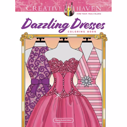 Dover Publications Creative Haven Dazzling Dresses, 64 pages, Girl, Coloring book/album