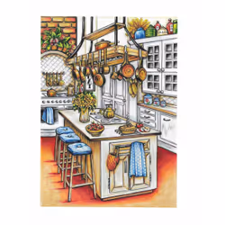 Dover Publications Creative Haven Country Kitchen Charm Coloring Book Coloring book/album