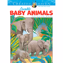 Dover Publications Lovable Baby Animals Coloring Book, 64 pages, Boy/Girl, Coloring book/album