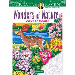Dover Publications Wonders of Nature Color by Number, 96 pages, Boy/Girl, Coloring book/album