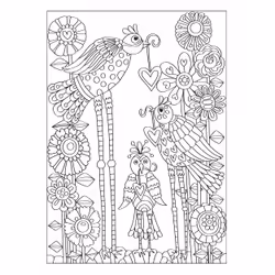 Dover Publications Creative Haven Fanciful Birds Coloring Book Coloring book/album - Additional view 4