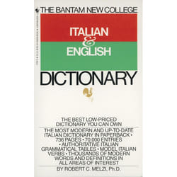 ISBN The Bantam New College Italian & English Dictionary