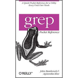 O'Reilly grep Pocket Reference software manual 84 pages