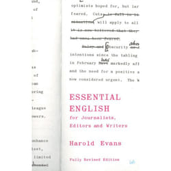 ISBN Essential English for Journalists, Editors and Writers book Paperback 320 pages