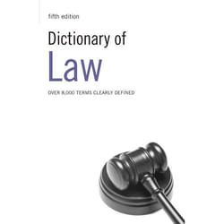 ISBN Dictionary of Law