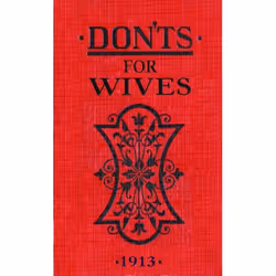 ISBN Don'ts for Wives, English, Hardcover, 80 pages