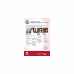 The Official Health and safety law poster: what you need to know (Laminated A3 Version)
