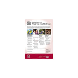 The Official Health and safety law poster: what you need to know (Laminated A3 Version)
