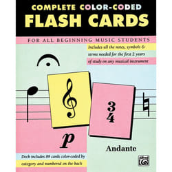 89 Color-Coded Flash Cards: Flash Cards