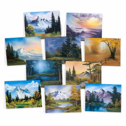 ISBN Bob Ross Notecards, English, 10 pages