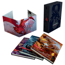 ISBN Dungeons & Dragons Core Rulebooks Gift Set (Special Foil Covers Edition with Slipcase, Player's Handbook, Dungeon Master's Guide, Monster Manual, DM Screen) book English Hardcover