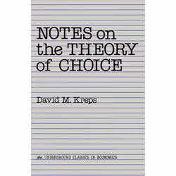 ISBN Notes On The Theory Of Choice, Economy, English, Paperback, 224 pages