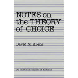 ISBN Notes On The Theory Of Choice book Economy English Paperback 224 pages