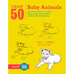ISBN Draw 50 Baby Animals, Paperback, 64 pages