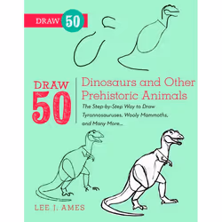 ISBN Draw 50 Dinosaurs and other Prehistoric Animals, Paperback, 64 pages