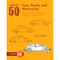 ISBN Draw 50 Cars, Trucks and Motorcycles, Paperback, 64 pages