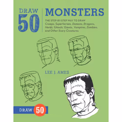 ISBN Draw 50 Monsters, Paperback, 64 pages