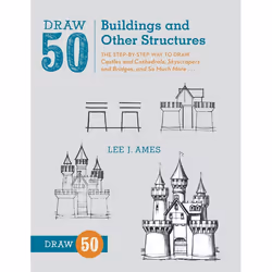 ISBN Draw 50 Buildings and Other Structures, Paperback, 64 pages